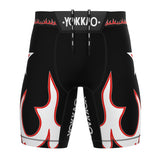 Flames Compression MMA Shorts