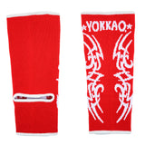 YOKKAO Tribal Muay Thai Ankle Guards Red