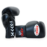 Matrix Black Lace Up Boxing Gloves
